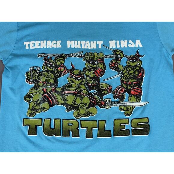 Vintage Teenage Mutant Ninja Turtles 80s Comic Book Single Stitch T-Shirt Medium - Picture 2 of 8